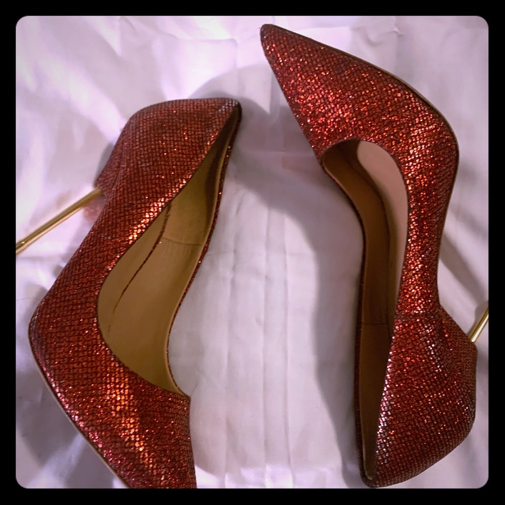 kurt Geiger London Red Glitter Stilettos😍💯 👠